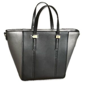 Kate Landry Elegant Black and Gray/silver Tote Bag LIKE NEW